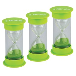 Teacher Created Resources® 5 Minute Sand Timer, Medium, Pack of 3