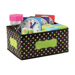Teacher Created Resources® Chalkboard Brights Small Storage Bin, 8" x 11" x 5"