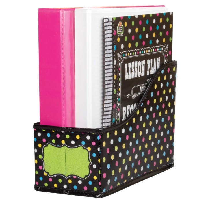 Teacher Created Resources® Chalkboard Brights Book Bin, 5"W x 8"H x 11"D