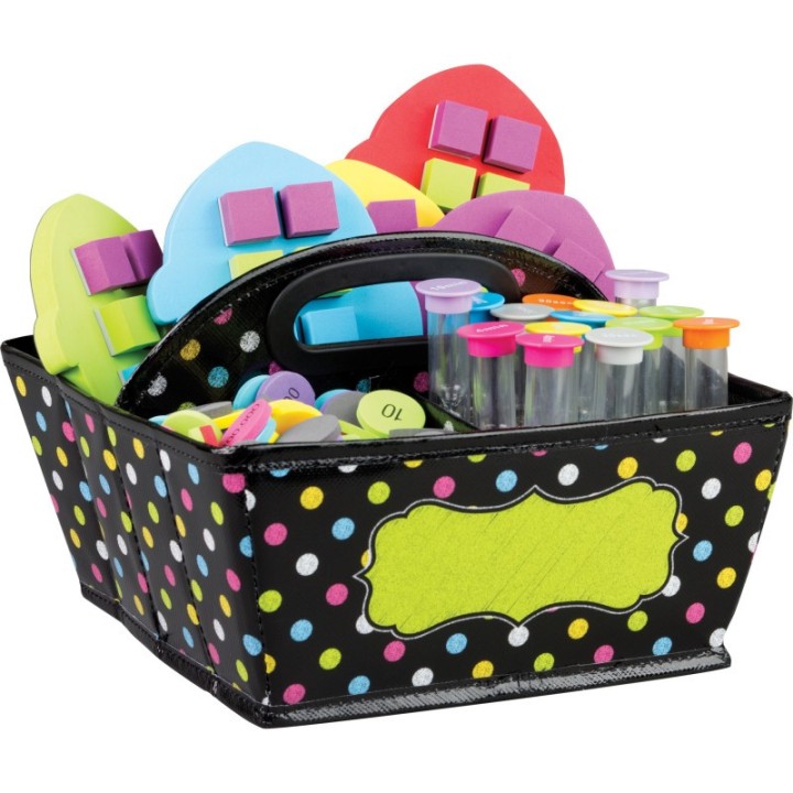 Teacher Created Resources® Chalkboard Brights Storage Caddy, 9" x 9" x 6"