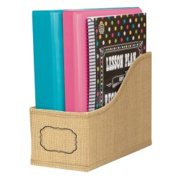 Teacher Created Resources® Burlap Design Book Bin