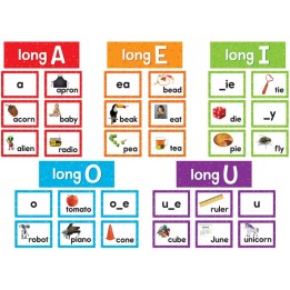 Teacher Created Resources® Long Vowels Pocket Chart Cards, 205 Pieces