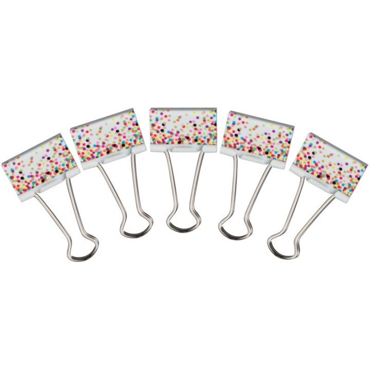 Teacher Created Resources® Confetti Binder Clips, Medium