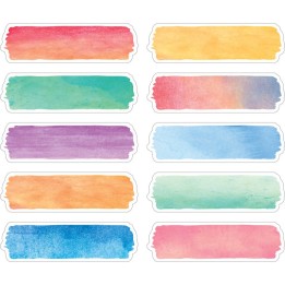 Teacher Created Resources® Watercolor Labels, Non-Adhesive, 120 Per Pack, 3 Packs