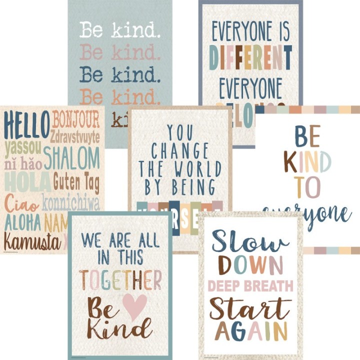 Teacher Created Resources® Everyone Is Welcome Posters, 13-3/8" x 19", Set of 7
