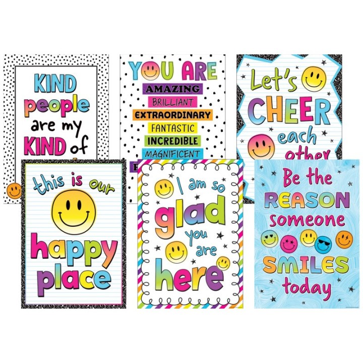 Teacher Created Resources® Brights 4Ever Positive Posters, Set of 6