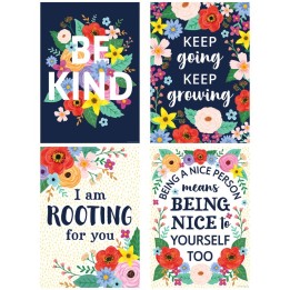 Teacher Created Resources® Wildflowers Positive Posters, Set of 4