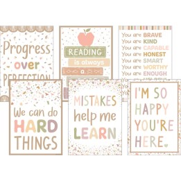 Teacher Created Resources® Terrazzo Tones Positive Poster, Set of 6