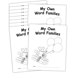 Teacher Created Resources® My Own Books: My Word Families Book, 10 Pack