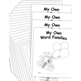 Teacher Created Resources® My Own Books: My Word Families Book, 25 Pack