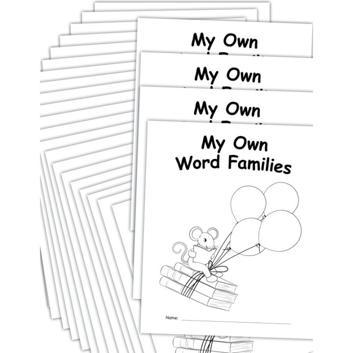 Teacher Created Resources® My Own Books: My Word Families Book, 25 Pack