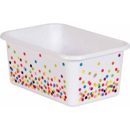 Teacher Created Resources® Confetti Small Plastic Storage Bin
