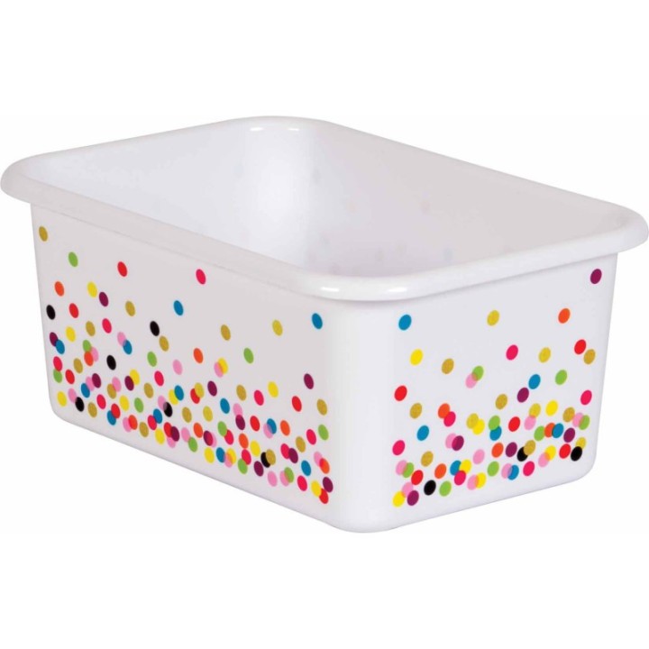 Teacher Created Resources® Confetti Small Plastic Storage Bin