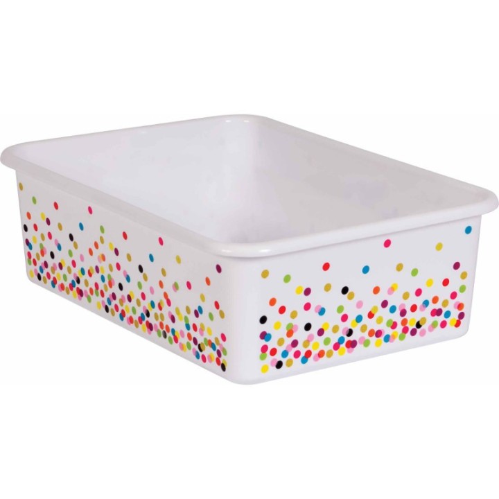 Teacher Created Resources® Confetti Large Plastic Storage Bin