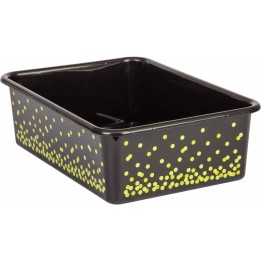 Teacher Created Resources® Black Confetti Large Plastic Storage Bin
