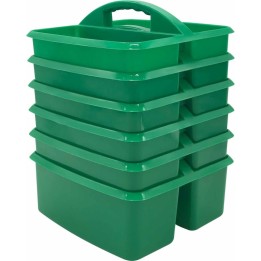 Teacher Created Resources® Green Plastic Storage Caddy, Pack of 6