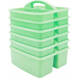 Teacher Created Resources® Mint Plastic Storage Caddy, Pack of 6