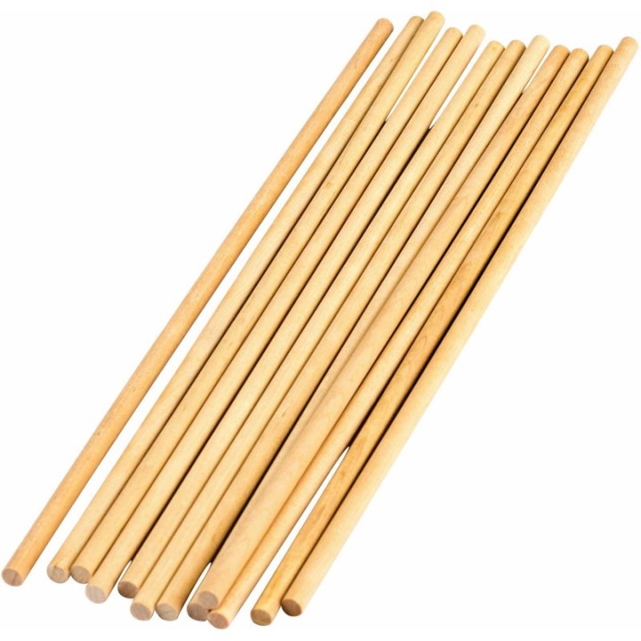 Teacher Created Resources® STEM Basics: 1/4" Wood Dowels, 12 Per Pack, 12 Packs