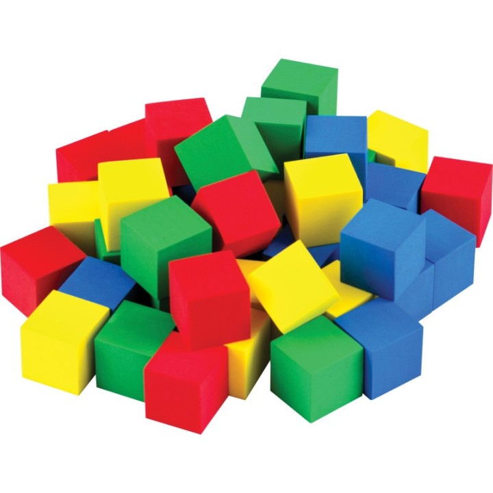 Teacher Created Resources® STEM Basics: Multicolor 3/4" Foam Cubes, Pack of 40