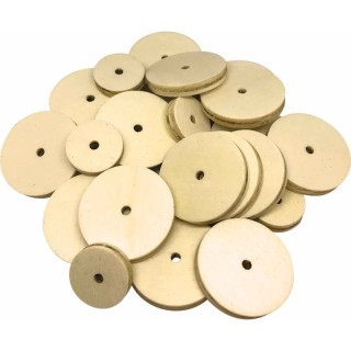 Teacher Created Resources® STEM Basics, Wooden Wheels, Pack of 60