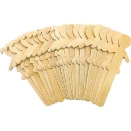 Teacher Created Resources® STEM Basics: People-Shaped Craft Sticks - 50 Count