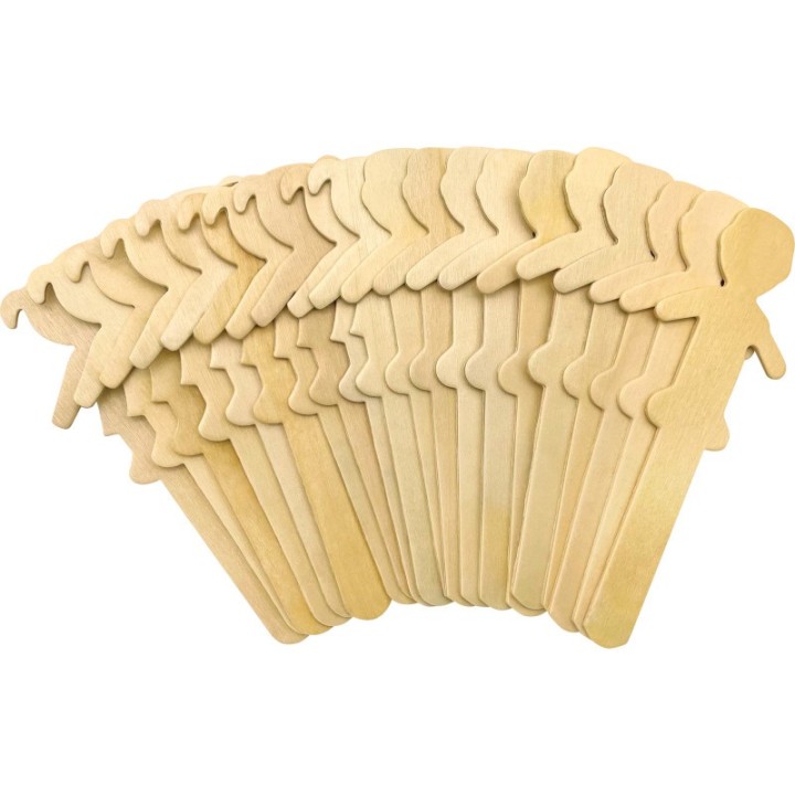 Teacher Created Resources® STEM Basics: People-Shaped Craft Sticks - 50 Count