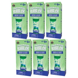 Teacher Created Resources® Liquid Motion Bubbler, Green & Blue, Pack of 6