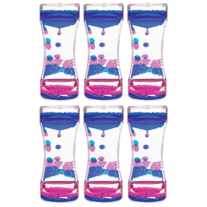 Teacher Created Resources® Blue & Pink Liquid Motion Bubbler, Pack of 6