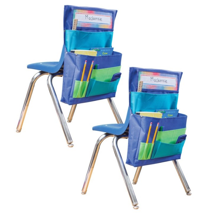 Teacher Created Resources® Blue, Teal & Lime Chair Pocket, Pack of 2