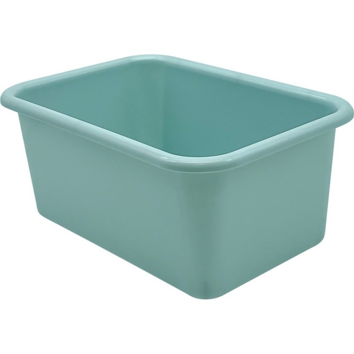 Teacher Created Resources® Small Plastic Storage Bin, Calming Blue