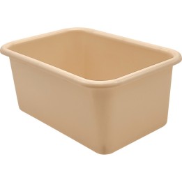 Teacher Created Resources® Small Plastic Storage Bin, Light Brown