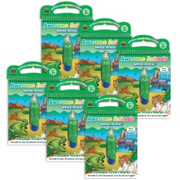 Teacher Created Resources® Awesome Animals Water Reveal Book, 6 Sets