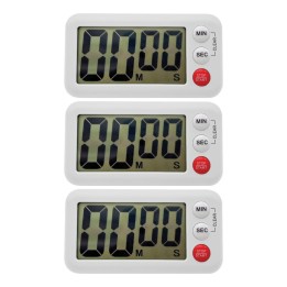 Teacher Created Resources® Magnetic Digital Classroom Timer, White, Pack of 3