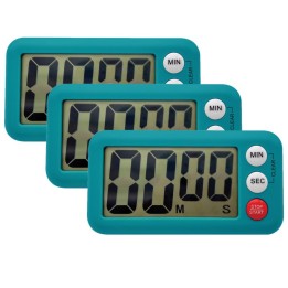Teacher Created Resources® Magnetic Digital Classroom Timer, Teal, Pack of 3