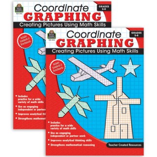 Teacher Created Resources® Coordinate Graphing Book, Pack of 2