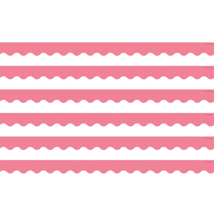 Teacher Created Resources® Light Pink Scalloped Border Trim, 35 Feet Per Pack, 6 Packs