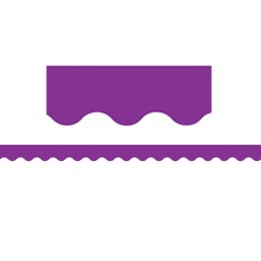Teacher Created Resources® Purple Scalloped Border Trim, 35 Feet