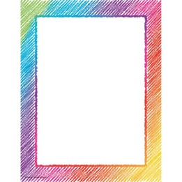 Teacher Created Resources® Colorful Scribble Computer Paper, 50 Sheets