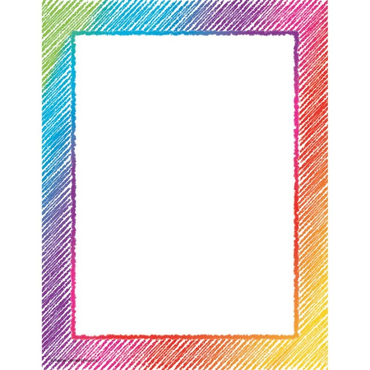 Teacher Created Resources® Colorful Scribble Computer Paper, 50 Sheets