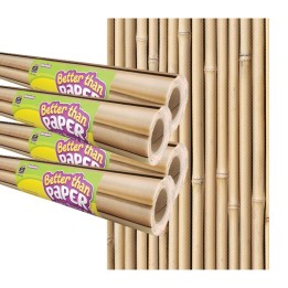 Teacher Created Resources® Bamboo Better Than Paper Bulletin Board Roll, 4' x 12', Pack of 4