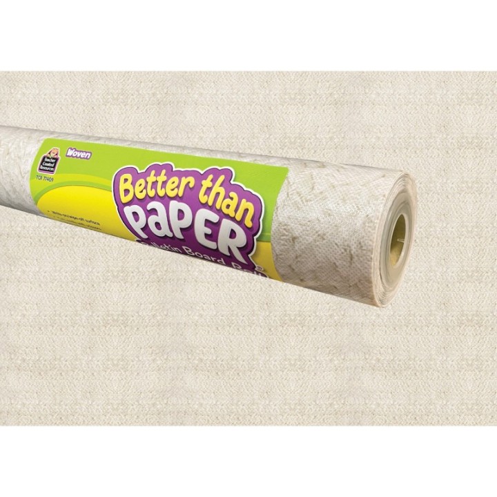 Teacher Created Resources® Woven Better Than Paper Bulletin Board Roll, 4' x 12', Pack of 4
