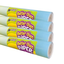 Teacher Created Resources® Better Than Paper Bulletin Board Roll, Agua and Lime Color Wash, 4-Pack