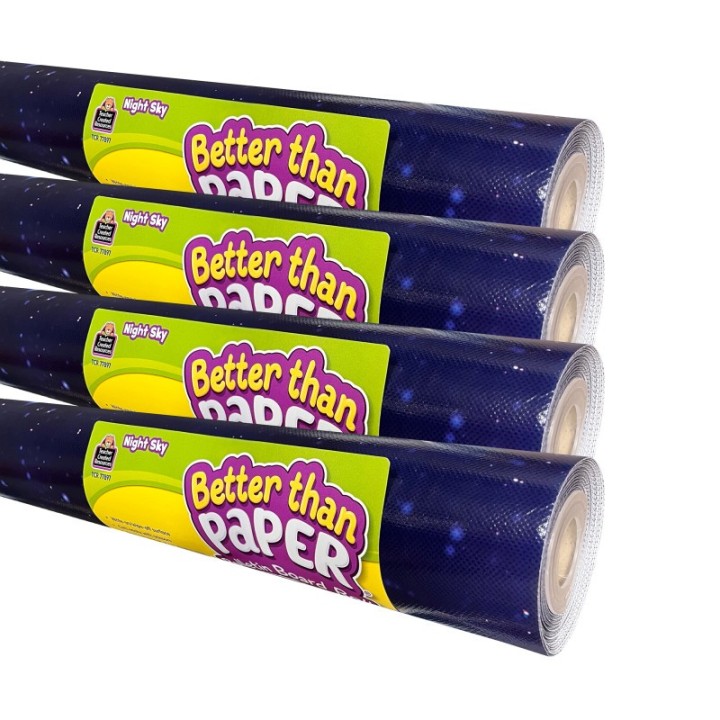 Teacher Created Resources® Better Than Paper® Bulletin Board Roll, Night Sky, 4-Pack