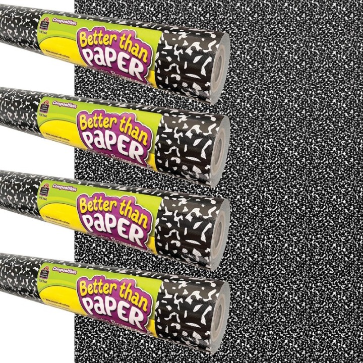 Teacher Created Resources® Better Than Paper® Bulletin Board Roll, 4' x 12', Composition, 4-Pack