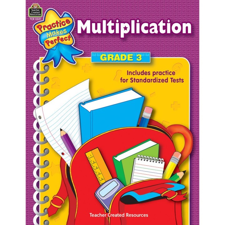Teacher Created Resources® Practice Makes Perfect: Multiplication Book, Grade 3