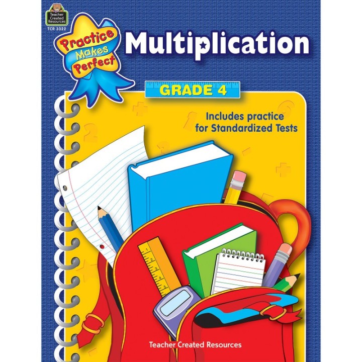 Teacher Created Resources® Practice Makes Perfect: Multiplication Book, Grade 4