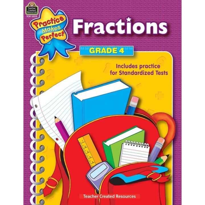 Teacher Created Resources® Practice Makes Perfect: Fractions, 2nd Edition, Grade 4