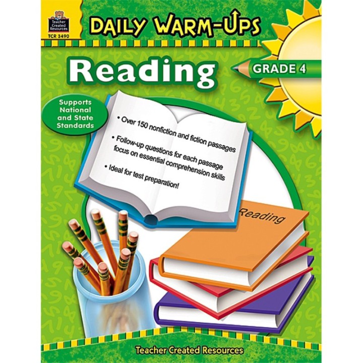 Teacher Created Resources® Daily Warm-Ups: Reading Book, Grade 4