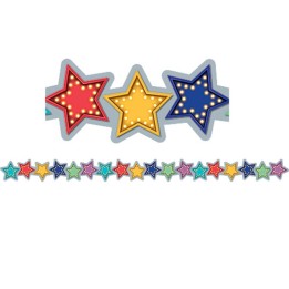 Teacher Created Resources® Marquee Stars Die-Cut Border Trim, 35 Feet