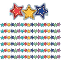 Teacher Created Resources® Marquee Stars Die-Cut Border Trim, 35 Feet Per Pack, 6 Packs